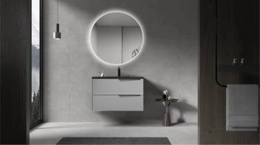 PARLY Тумба Rhea80 подвесная с раковиной 800x480x550