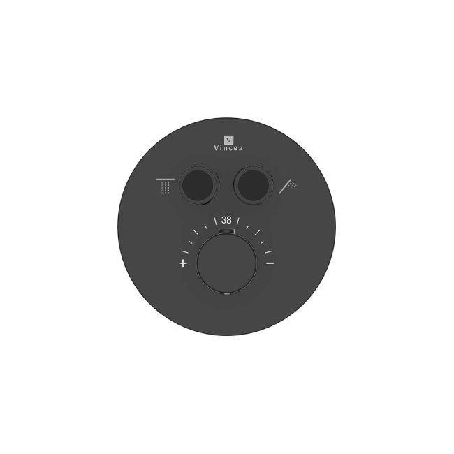 Vincea Inspire VSFW-3I22MT3RMB встраиваемый, термостатический, двухрежимный, черный