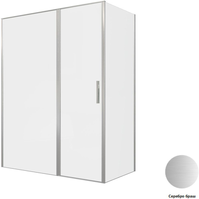Allen Brau Priority 160x80 3.31038.BA + 3.31041.BA серебро браш без поддона