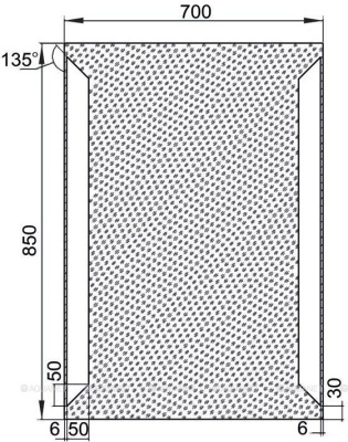 Aquanet Сорренто 7085 с LED подсветкой, 700х850x32 мм, инфракрасный выключатель (196649)