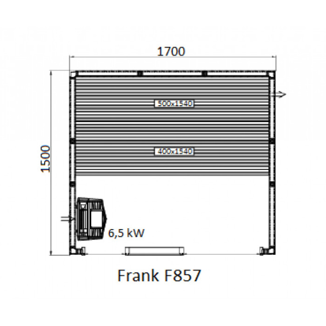 Frank F 857 (170x150x210) Кедр Экстра