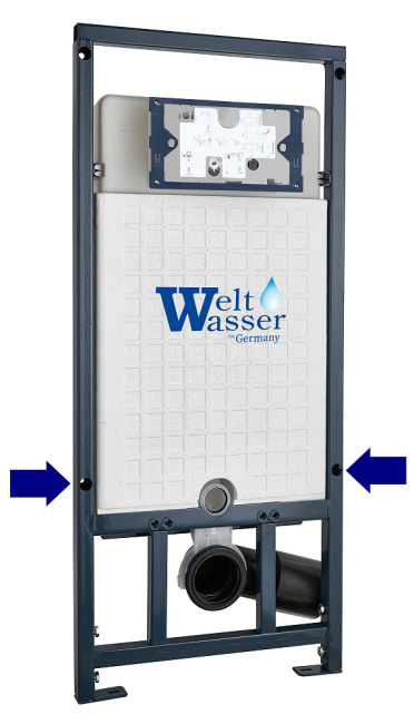 Унитаз с инсталляцией WeltWasser MARBERG 507 + SALZBACH 043 MT-BL + MAR 507 SE-CR