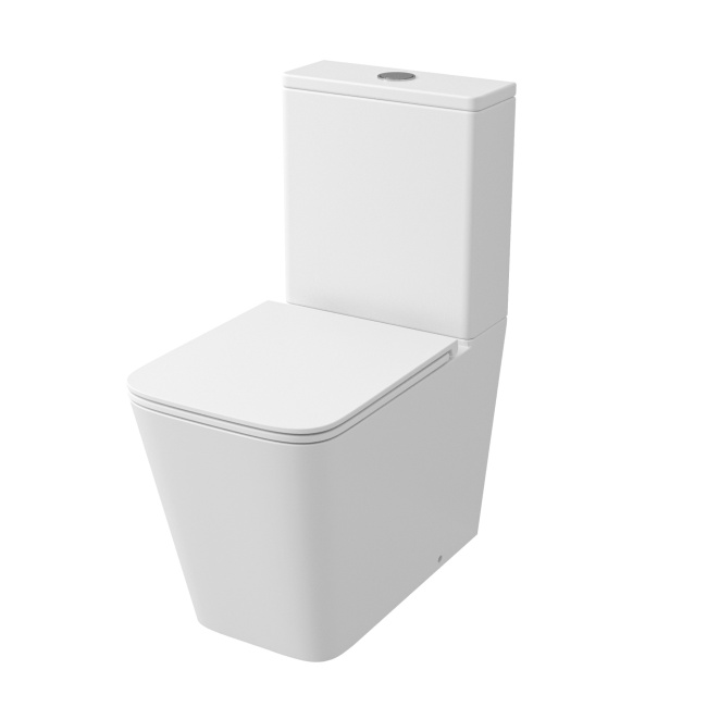 Grossman GR-4418MSQ (610х365х825) безободковый,смыв торнадо,белый матовый с тонкой крышкой,2 места