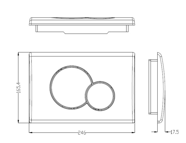 WeltWasser WW MARBERG 507 + RD BL кнопка черная