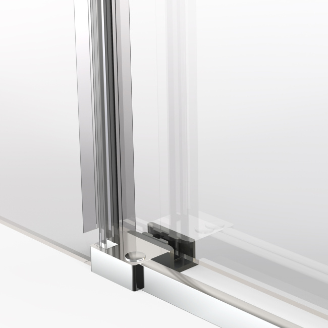 Vincea Stella VSR-1ST9011CLB, 1100*900, черный, стекло прозрачное
