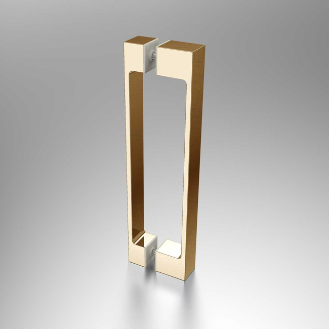 Vincea Alpha VDP-3AL700CLG , брашированное золото, стекло прозрачное
