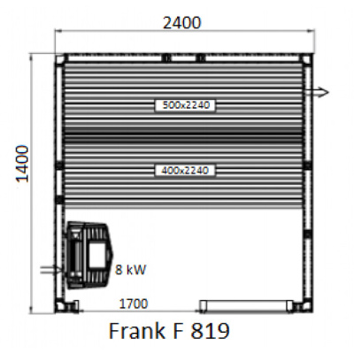 Frank F 818 (180x140x210) Липа Экстра