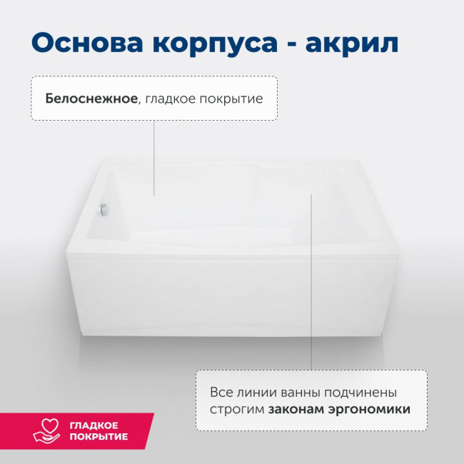 Aquanet Vega 190x100 (с каркасом)