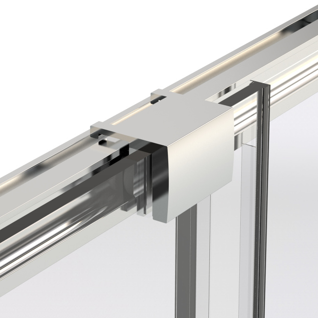 Vincea Stella VSR-1ST9011CLB, 1100*900, черный, стекло прозрачное
