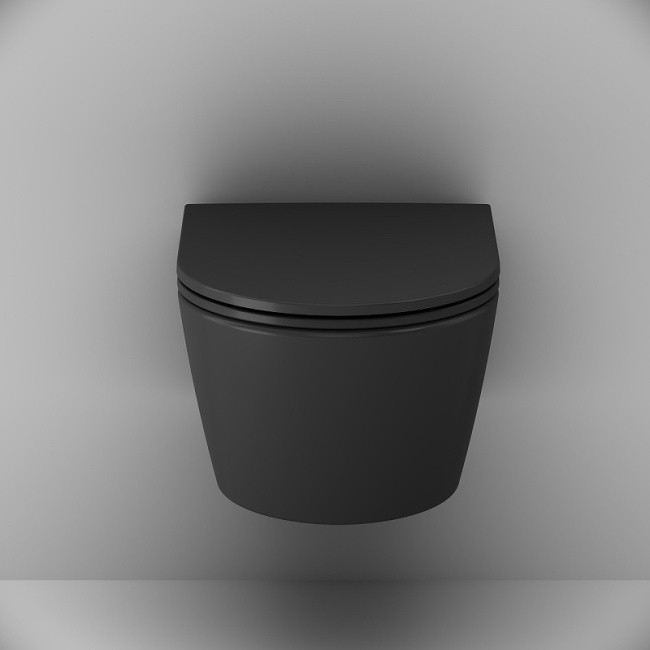 AM.PM Func FlashClean C8F1700MBSC подвесной Черный матовый с сиденьем Микролифт