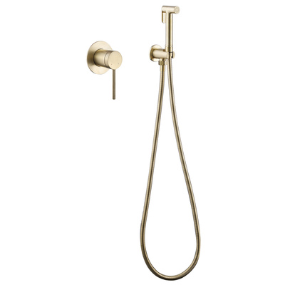 ABBER Emotion AF8825G с гигиеническим душем, золото матовое