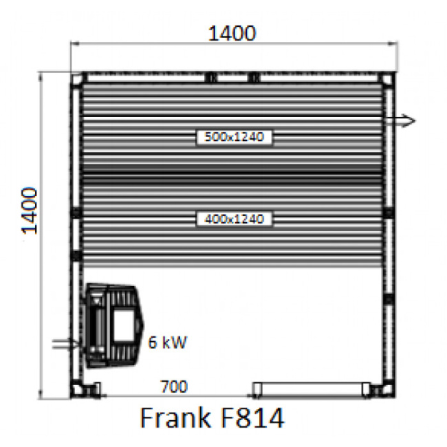 Frank F 814 (140x140x210) Кедр Экстра