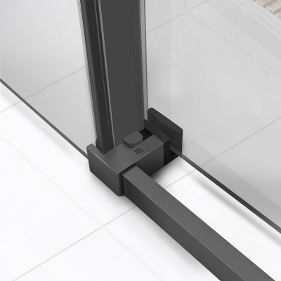 Vincea Slim Soft VSR-1SS9012CLGM, 1200*900, вороненая сталь, стекло прозрачное