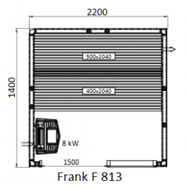 Frank F 814 (140x140x210) Кедр Экстра