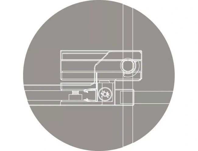 Cezares Slider (SLIDER-B-1-70/80-BR-Cr) профиль хром/стекло бронзовое