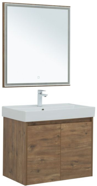 Aquanet Nova Lite 75 дуб рустикальный (2 дверцы)