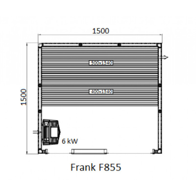 Frank F 855 (150x150x210) Кедр Экстра