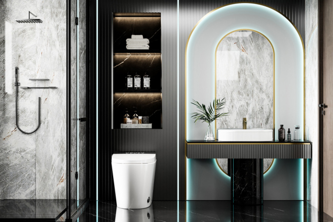 Abber Bequem AC1116S с функцией биде белый