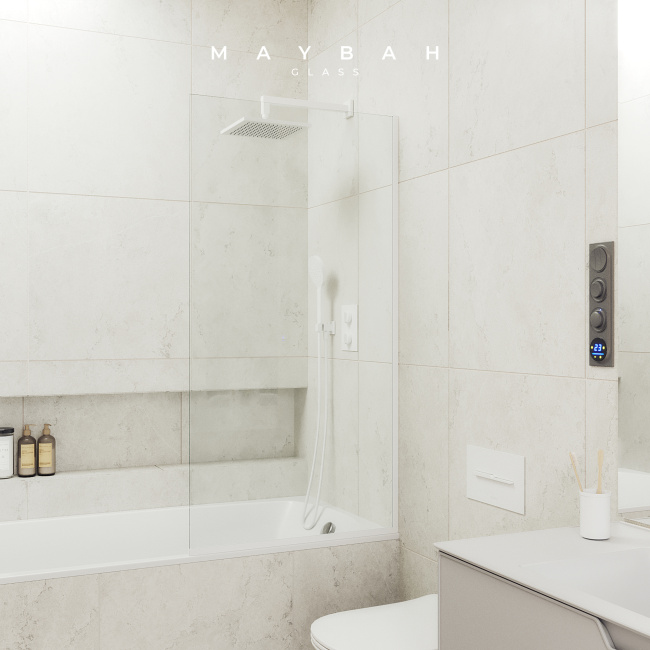 MaybahGlass в узком профиле, 8 мм, Стекло Бесцветное, 30x140 (MGV-248-1у)