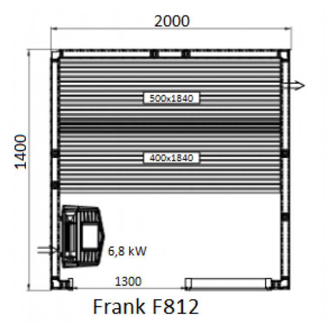 Frank F 814 (140x140x210) Кедр Экстра
