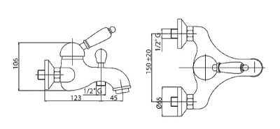 Cezares Vintage VINTAGE-VM-02-Sw Бронза