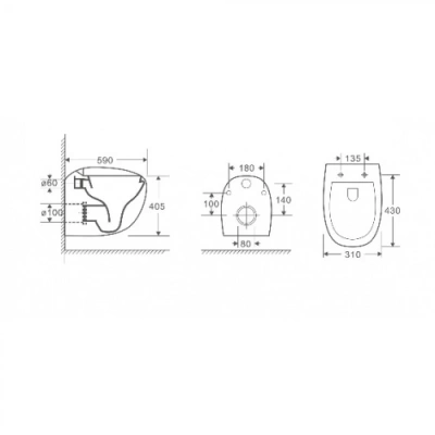 Комплект Weltwasser 10000010720 подвесной унитаз Jeckenbach 004 GL-WT + инсталляция Marberg 410 + кнопка MAR 410 RD GL-WT