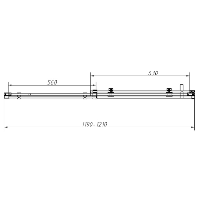 Vincea Como-N 120x90 VSR-4CN9012CL профиль Хром стекло прозрачное без поддона