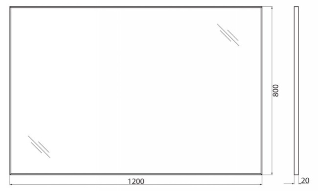 BelBagno 120x80 SPC-AL-1200-800