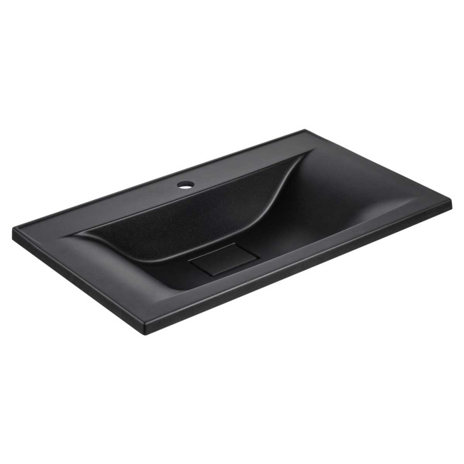 Vincea VCB-3M750B из кварцевого камня, цвет матовый черный