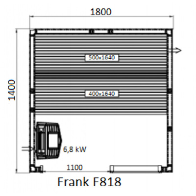 Frank F 818 (180x140x210) Липа Экстра