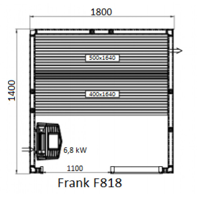 Frank F 814 (140x140x210) Кедр Экстра