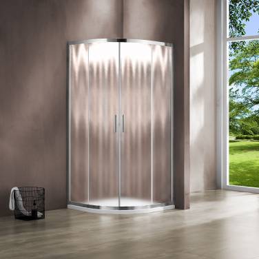 Vincea Garda VSQ-1G900CH, 900x900, хром, стекло шиншилла без поддона