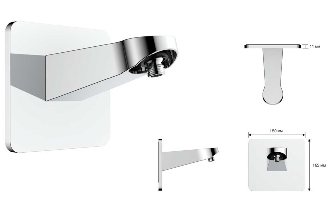 Vincea Inspire VSFW-3I22MT3RMB встраиваемый, термостатический, двухрежимный, черный