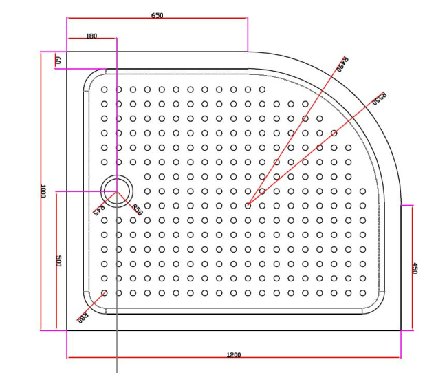 CEZARES TRAY-A-RH-120/100-550-15-W-R