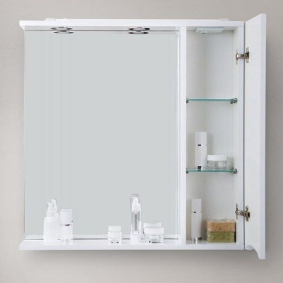 BelBagno Marino 80x75 MARINO-SPC-800/750-1A-BL-P-R правое с подсветкой