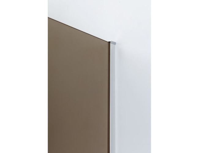 Cezares Slider (SLIDER-B-1-70/80-BR-Cr) профиль хром/стекло бронзовое
